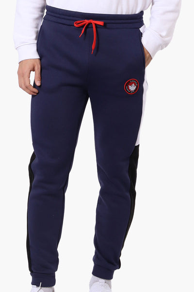 Canada Weather Gear Side Stripe Tie Waist Joggers - Navy - Mens Joggers & Sweatpants - International Clothiers