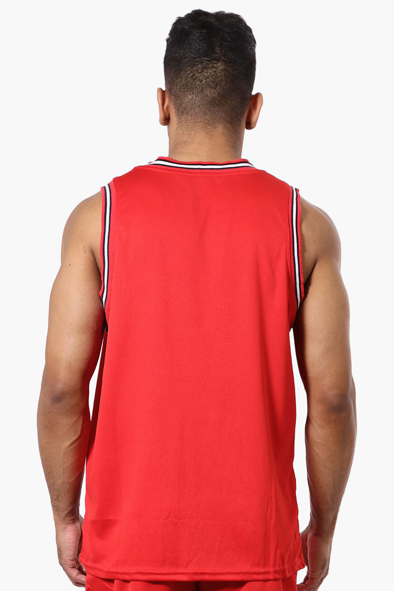 Mecca NYC Print Mesh Muscle Tee - Red - Mens Tees & Tank Tops - International Clothiers