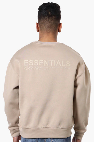 Drill Essentials Side Patch Pullover Sweatshirt - Taupe - Mens Hoodies & Sweatshirts - International Clothiers