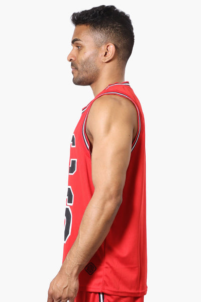 Mecca NYC Print Mesh Muscle Tee - Red - Mens Tees & Tank Tops - International Clothiers