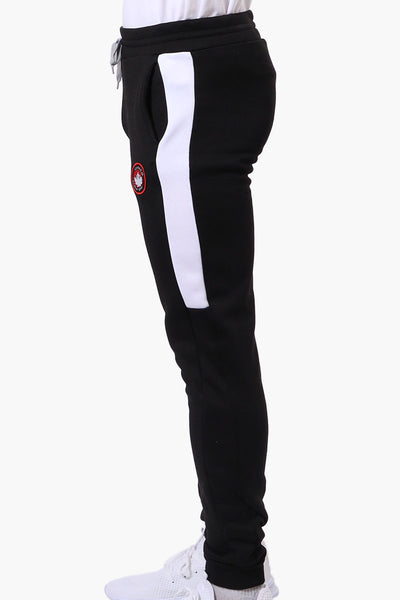 Canada Weather Gear Side Stripe Tie Waist Joggers - Black - Mens Joggers & Sweatpants - International Clothiers