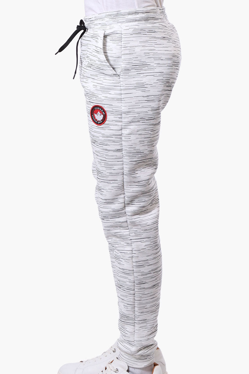 Canada Weather Gear Patterned Tie Waist Joggers - White - Mens Joggers & Sweatpants - International Clothiers