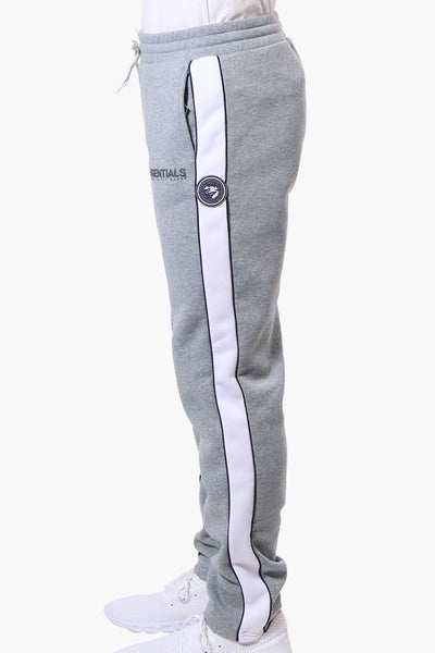 Essentials Super Triple Goose Side Stripe Tie Waist Sweatpants - Grey - Mens Joggers & Sweatpants - International Clothiers