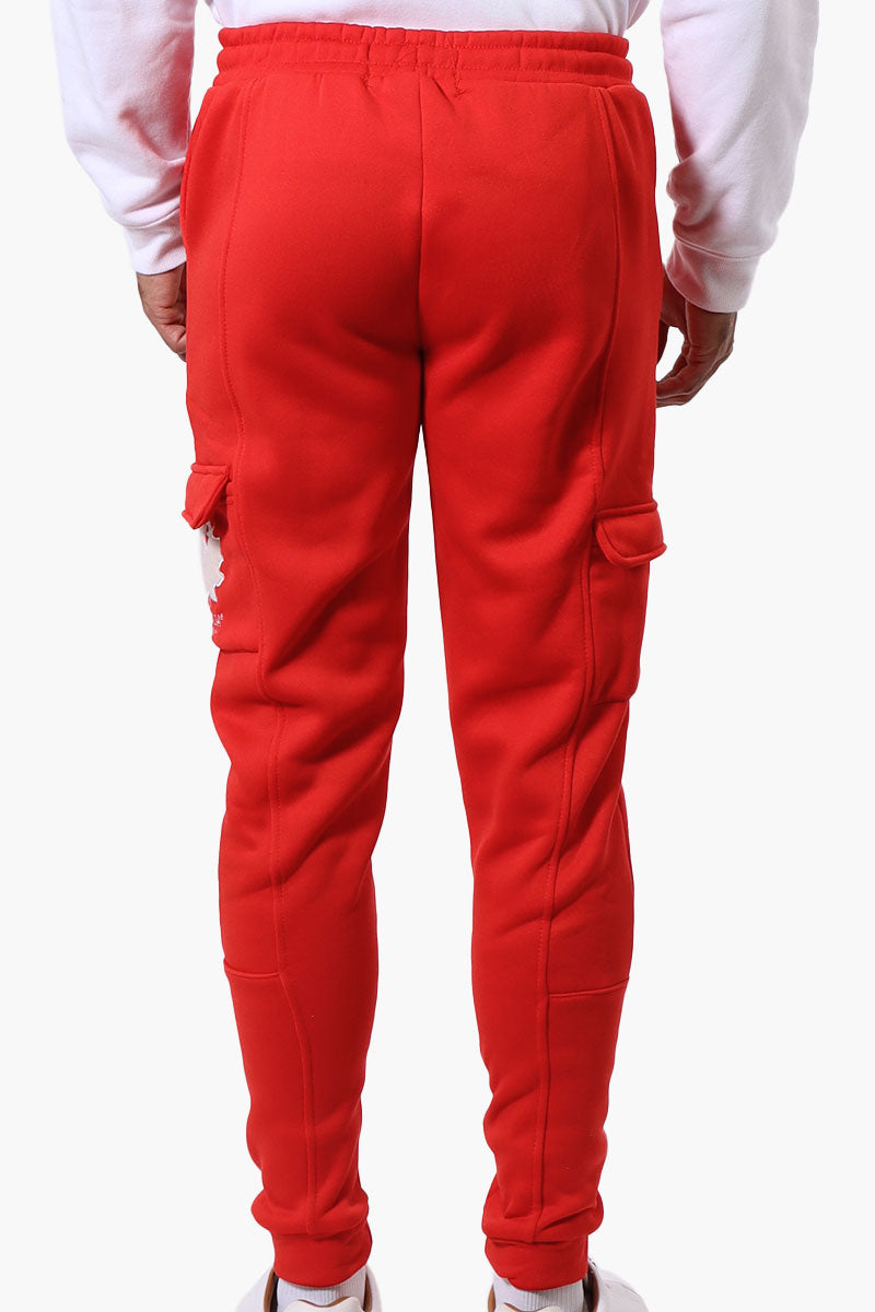 Canada Weather Gear Tie Waist Cargo Joggers - Red - Mens Joggers & Sweatpants - International Clothiers