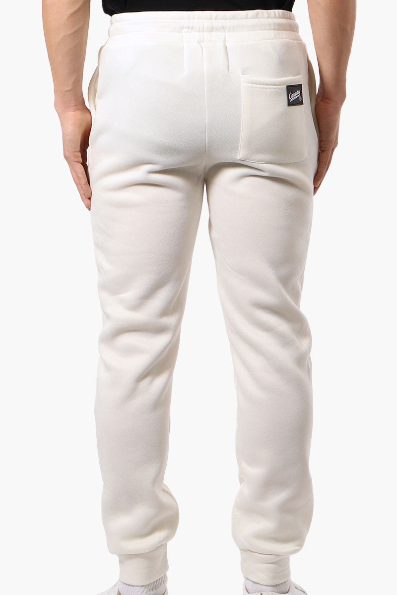 Canada Weather Gear Tie Waist Embroidered Joggers - White - Mens Joggers & Sweatpants - International Clothiers