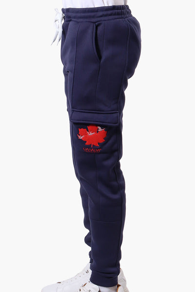 Canada Weather Gear Tie Waist Cargo Joggers - Navy - Mens Joggers & Sweatpants - International Clothiers