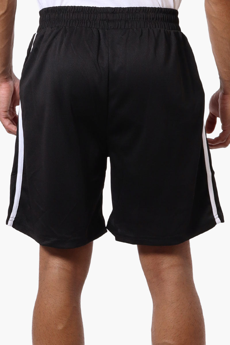 Canada Weather Gear Side Stripe Mesh Shorts - Black - Mens Shorts & Capris - International Clothiers