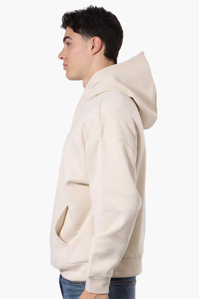 Essentials By Drill Box Logo Fleece Hoodie - Cream - Mens Hoodies & Sweatshirts - International Clothiers