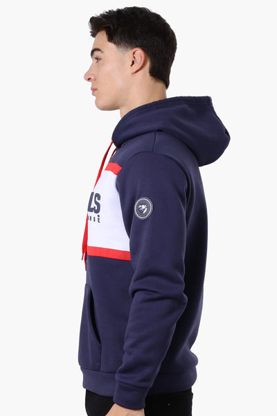 Essentials Super Triple Goose Striped Logo Hoodie - Navy - Mens Hoodies & Sweatshirts - International Clothiers