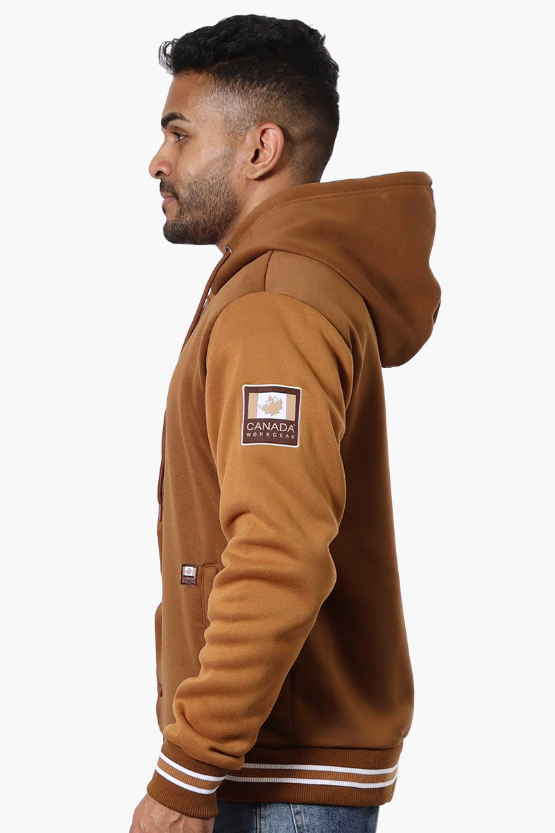 Canada Work Gear Button Up Hoodie - Caramel - Mens Hoodies & Sweatshirts - International Clothiers