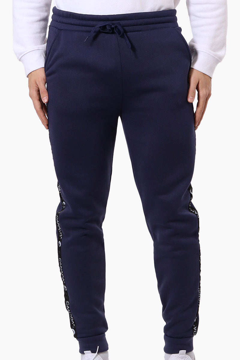 Canada Weather Gear Side Detail Tie Waist Joggers - Navy - Mens Joggers & Sweatpants - International Clothiers