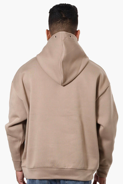 Saints Studio Rivet Detail Hoodie - Taupe - Mens Hoodies & Sweatshirts - International Clothiers