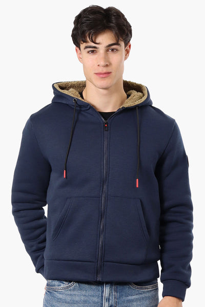 Canada Weather Gear Solid Sherpa Lined Lightweight Jacket - Navy - Mens Lightweight Jackets - International Clothiers