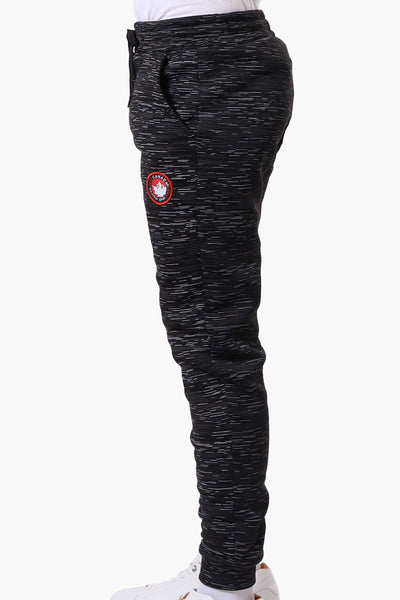 Canada Weather Gear Patterned Tie Waist Joggers - Black - Mens Joggers & Sweatpants - International Clothiers