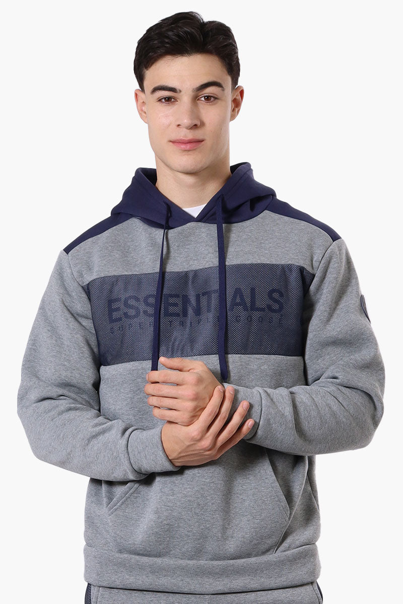 Essentials Super Triple Goose Mesh Insert Hoodie - Grey - Mens Hoodies & Sweatshirts - International Clothiers