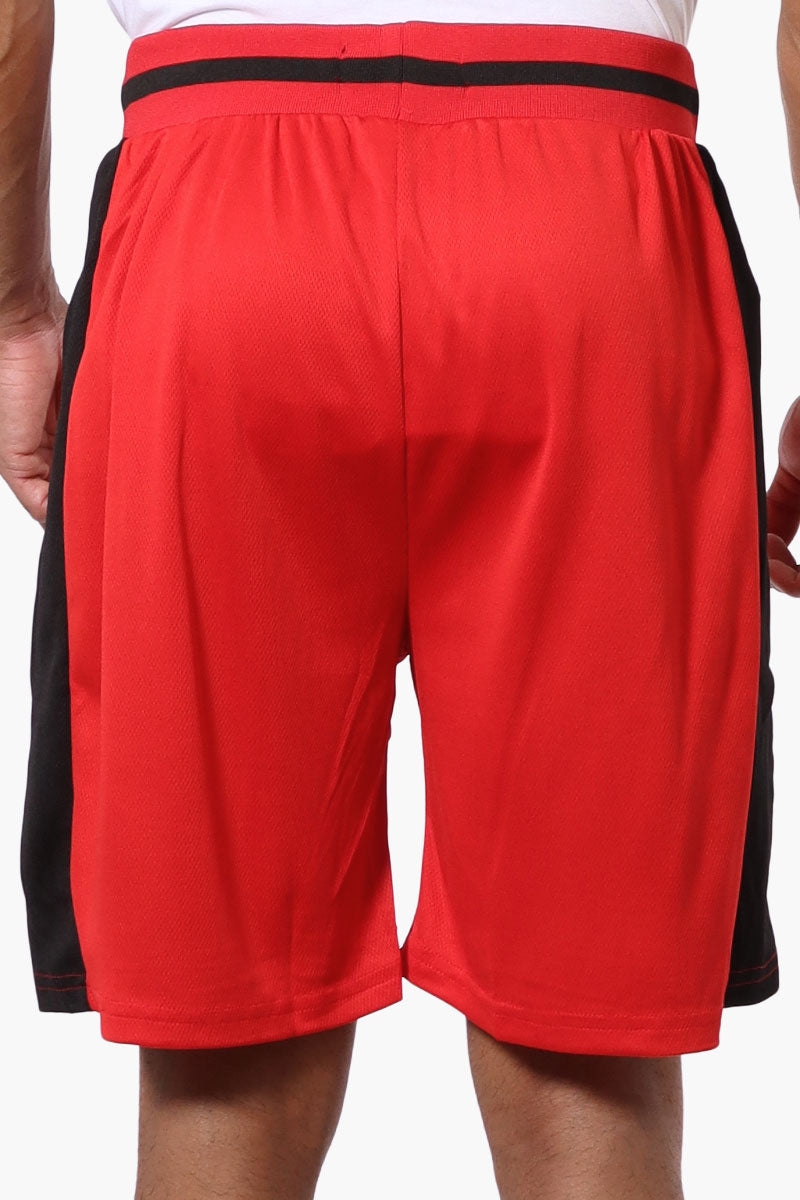 Canada Weather Gear Side Stripe Mesh Shorts - Red - Mens Shorts & Capris - International Clothiers