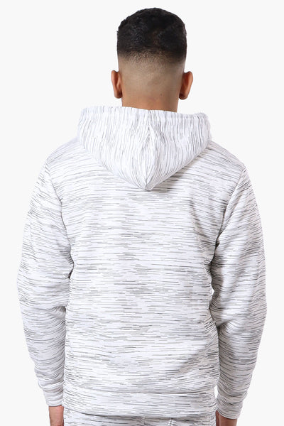 Canada Weather Gear Patterned Zip Up Hoodie - White - Mens Hoodies & Sweatshirts - International Clothiers