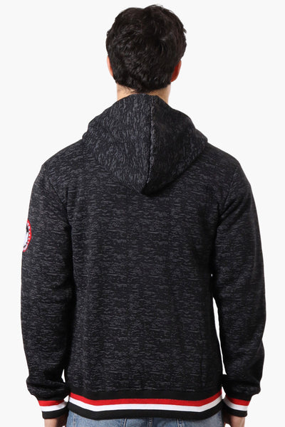 Canada Weather Gear Patterned Chest Logo Hoodie - Black - Mens Hoodies & Sweatshirts - International Clothiers