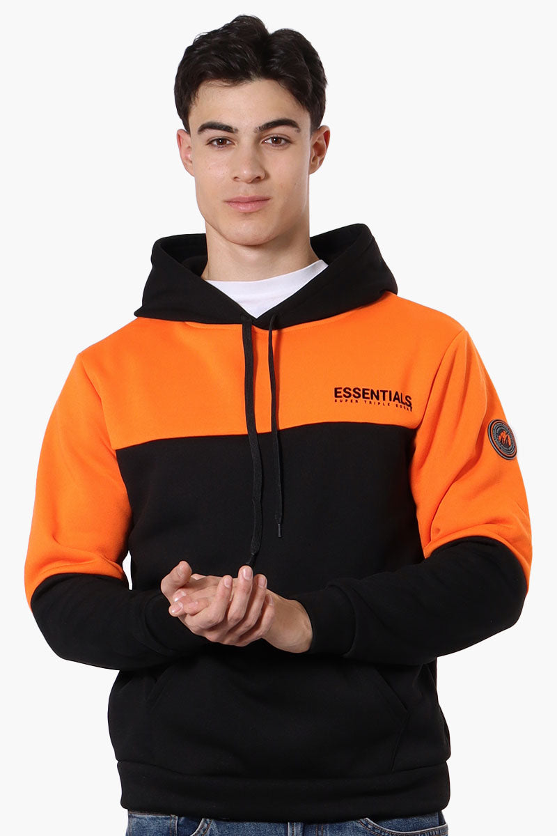 Essentials Super Triple Goose Colour Block Hoodie - Orange - Mens Hoodies & Sweatshirts - International Clothiers