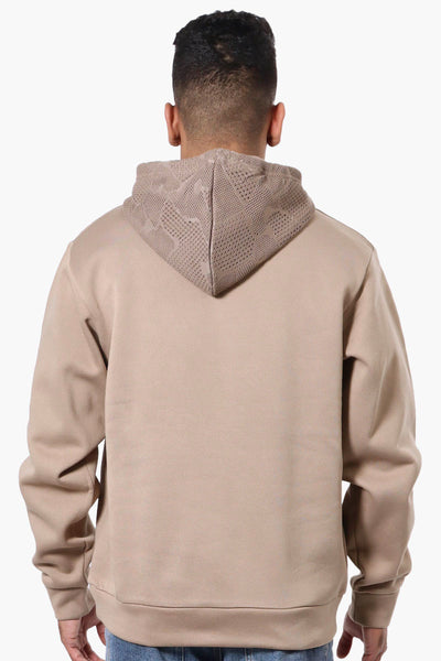 Saints Studio Crochet Detail Hoodie - Taupe - Mens Hoodies & Sweatshirts - International Clothiers