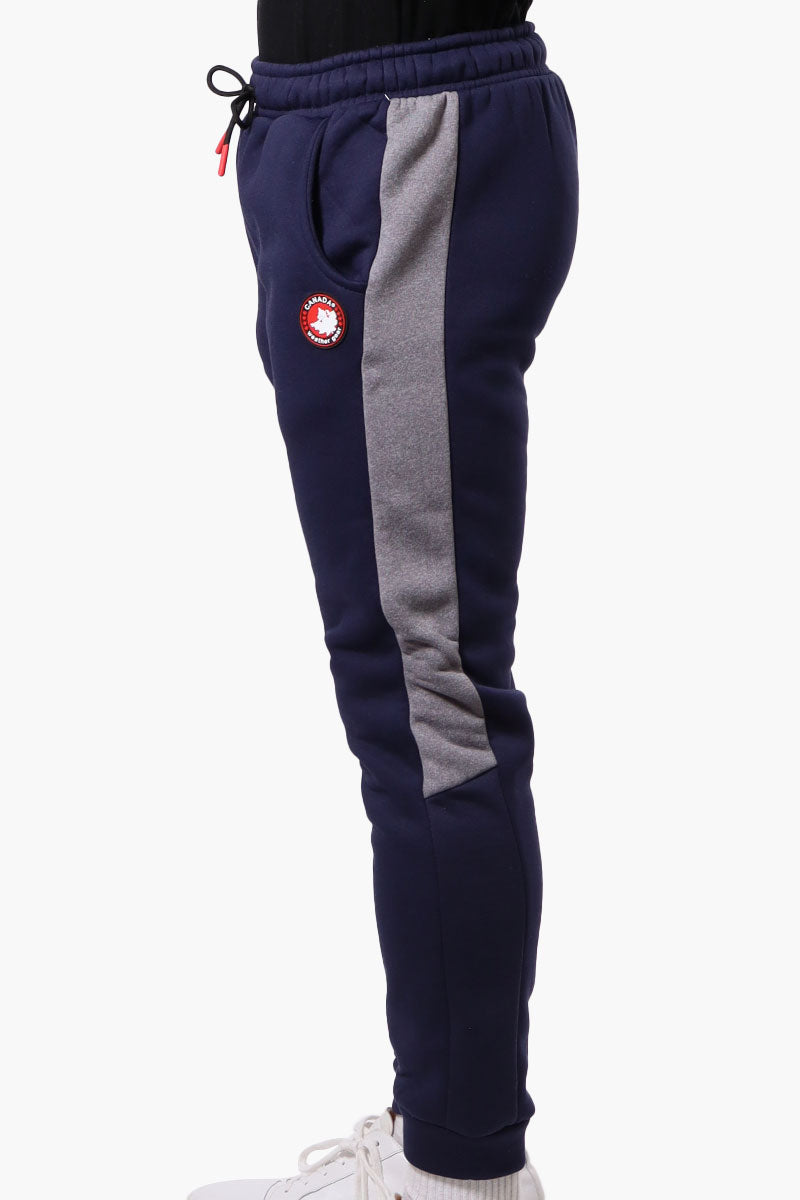 Canada Weather Gear Tie Waist Fleece Joggers - Navy - Mens Joggers & Sweatpants - International Clothiers