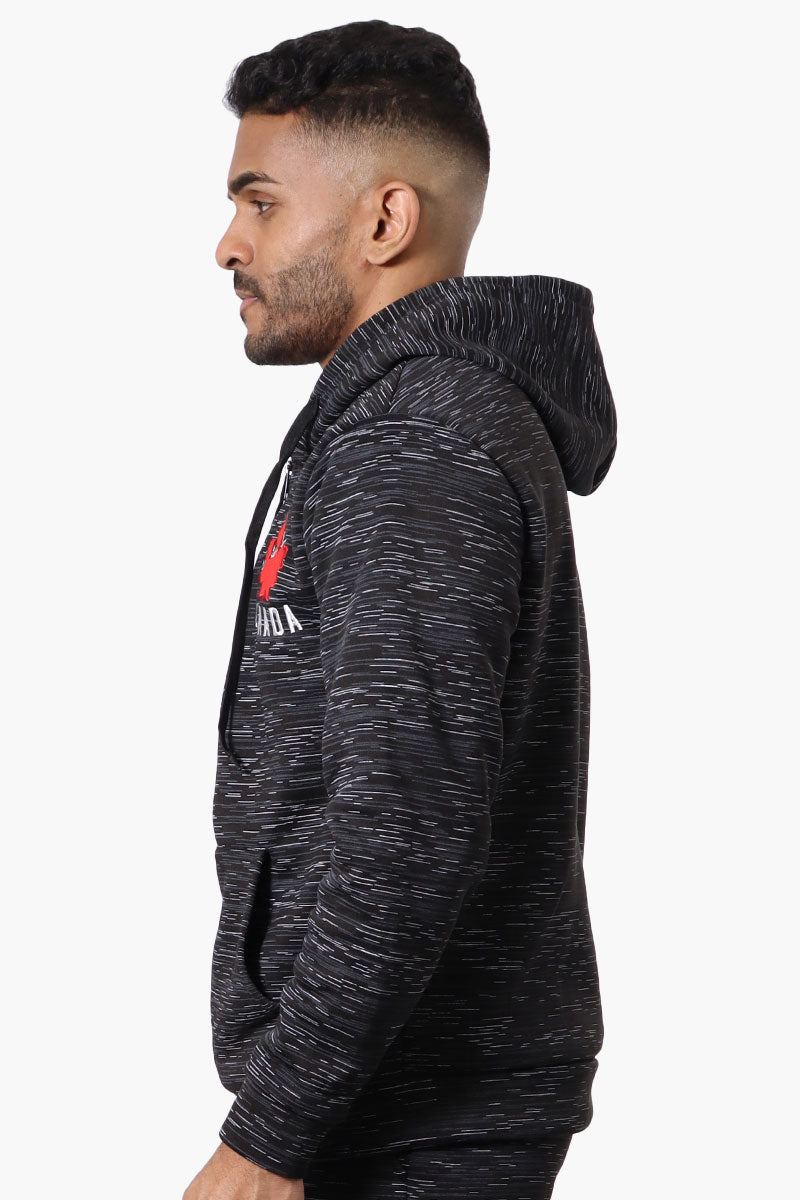 Canada Weather Gear Patterned Zip Up Hoodie - Black - Mens Hoodies & Sweatshirts - International Clothiers