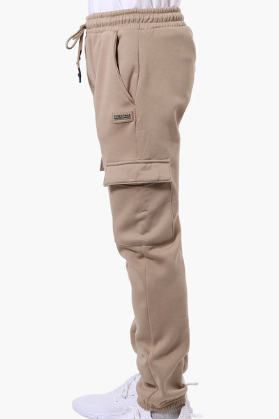 Essentials By Drill Tie Waist Cargo Joggers - Taupe - Mens Joggers & Sweatpants - International Clothiers