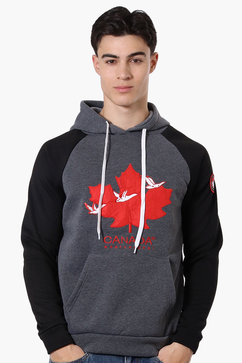 Canada Weather Gear Colour Block Chest Logo Hoodie - Black - Mens Hoodies & Sweatshirts - International Clothiers