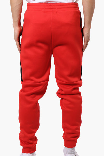 Essentials Super Triple Goose Side Stripe Tie Waist Joggers - Red - Mens Joggers & Sweatpants - International Clothiers