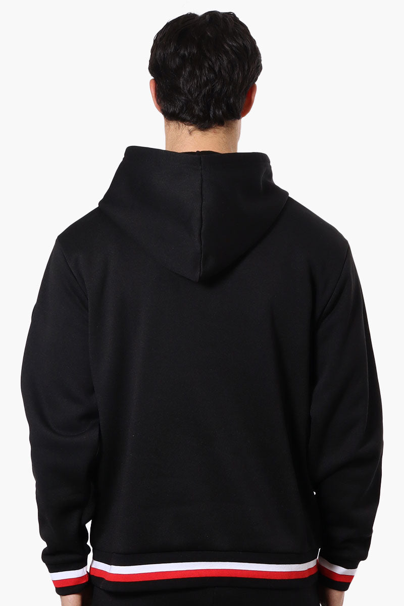 Essentials Super Triple Goose Striped Cuff Detail Hoodie - Black - Mens Hoodies & Sweatshirts - International Clothiers