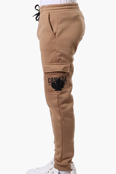 Canada Weather Gear Tie Waist Cargo Joggers - Brown - Mens Joggers & Sweatpants - International Clothiers