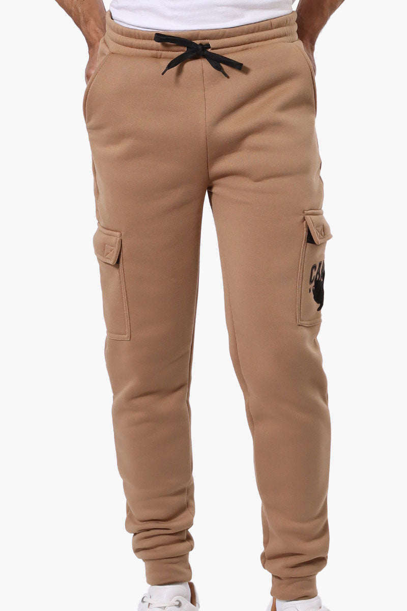 Canada Weather Gear Tie Waist Cargo Joggers - Brown - Mens Joggers & Sweatpants - International Clothiers