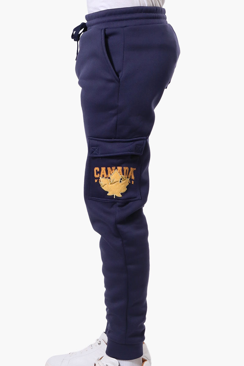 Canada Weather Gear Tie Waist Cargo Joggers - Navy - Mens Joggers & Sweatpants - International Clothiers