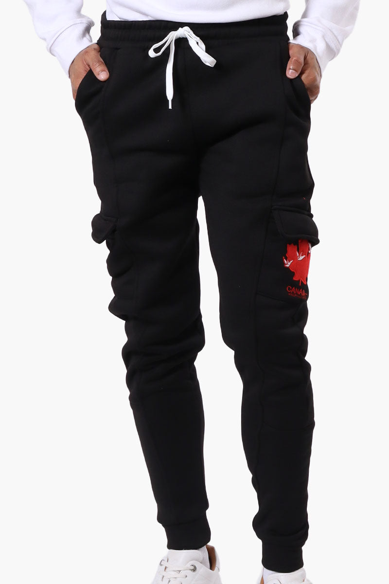 Canada Weather Gear Tie Waist Cargo Joggers - Black - Mens Joggers & Sweatpants - International Clothiers