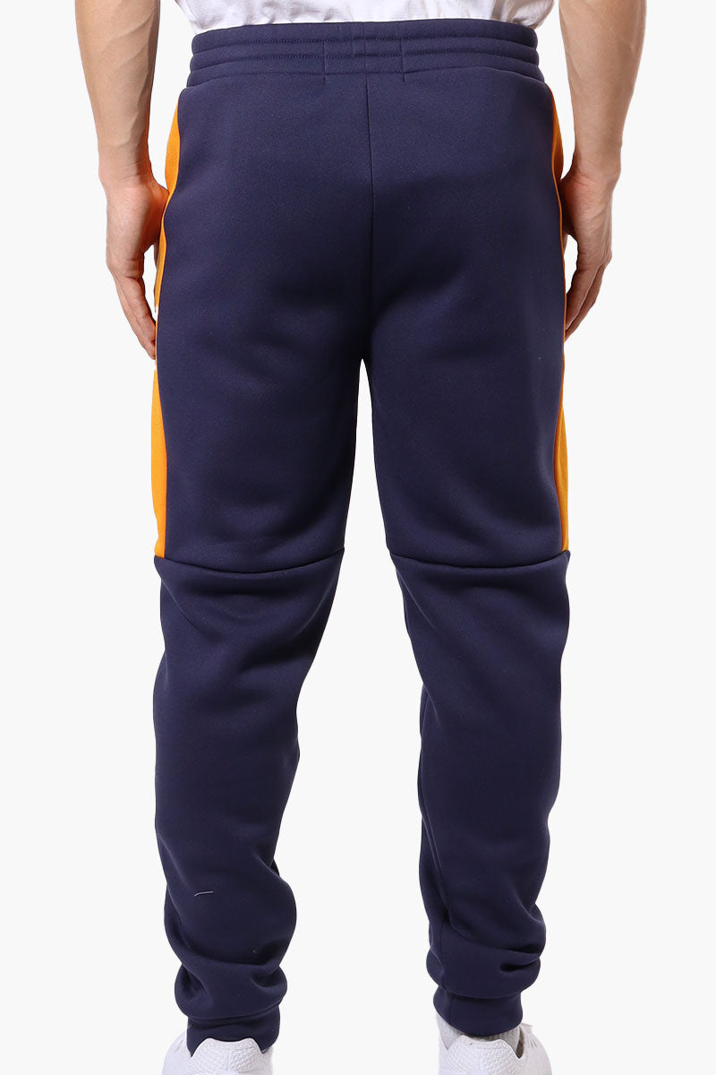 Essentials Super Triple Goose Side Stripe Tie Waist Joggers - Navy - Mens Joggers & Sweatpants - International Clothiers