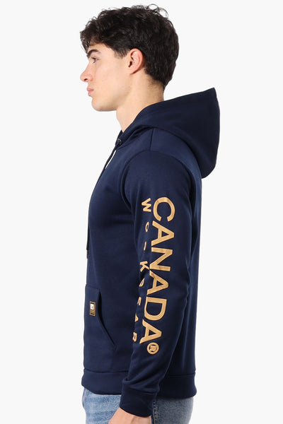 Canada Work Gear Sleeve Print Hoodie - Navy - Mens Hoodies & Sweatshirts - International Clothiers