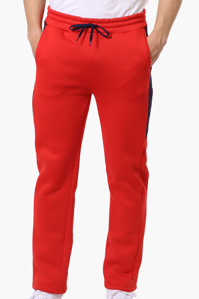 Essentials Super Triple Goose Side Mesh Insert Sweatpants - Red - Mens Joggers & Sweatpants - International Clothiers