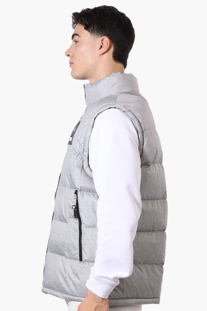 Super Triple Goose Double Pocket Bubble Vest - Grey - Mens Vests - International Clothiers