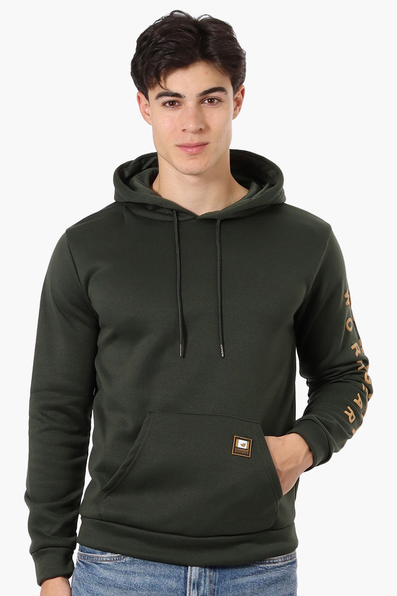 Canada Work Gear Sleeve Print Hoodie - Olive - Mens Hoodies & Sweatshirts - International Clothiers