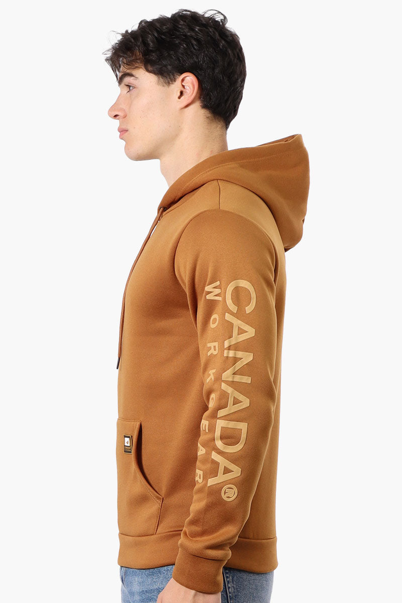 Canada Work Gear Sleeve Print Hoodie - Caramel - Mens Hoodies & Sweatshirts - International Clothiers