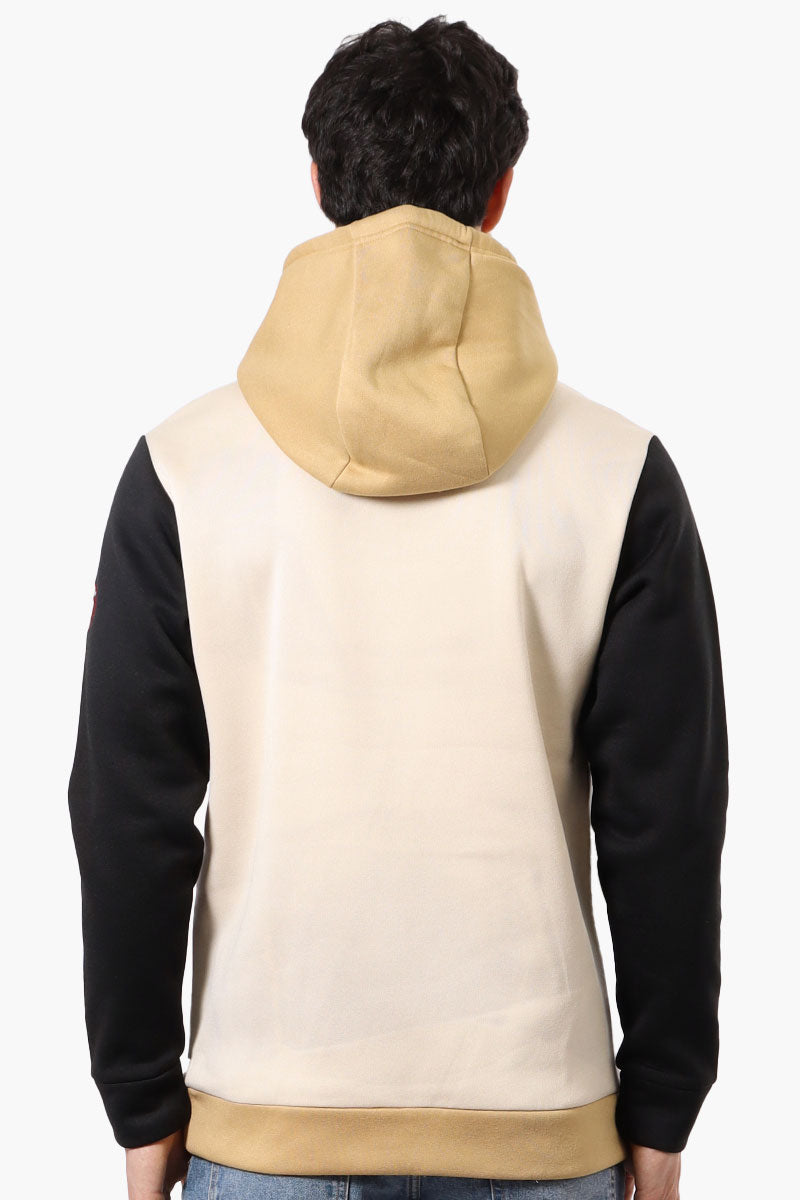 Canada Weather Gear Colour Block Hoodie - Beige - Mens Hoodies & Sweatshirts - International Clothiers