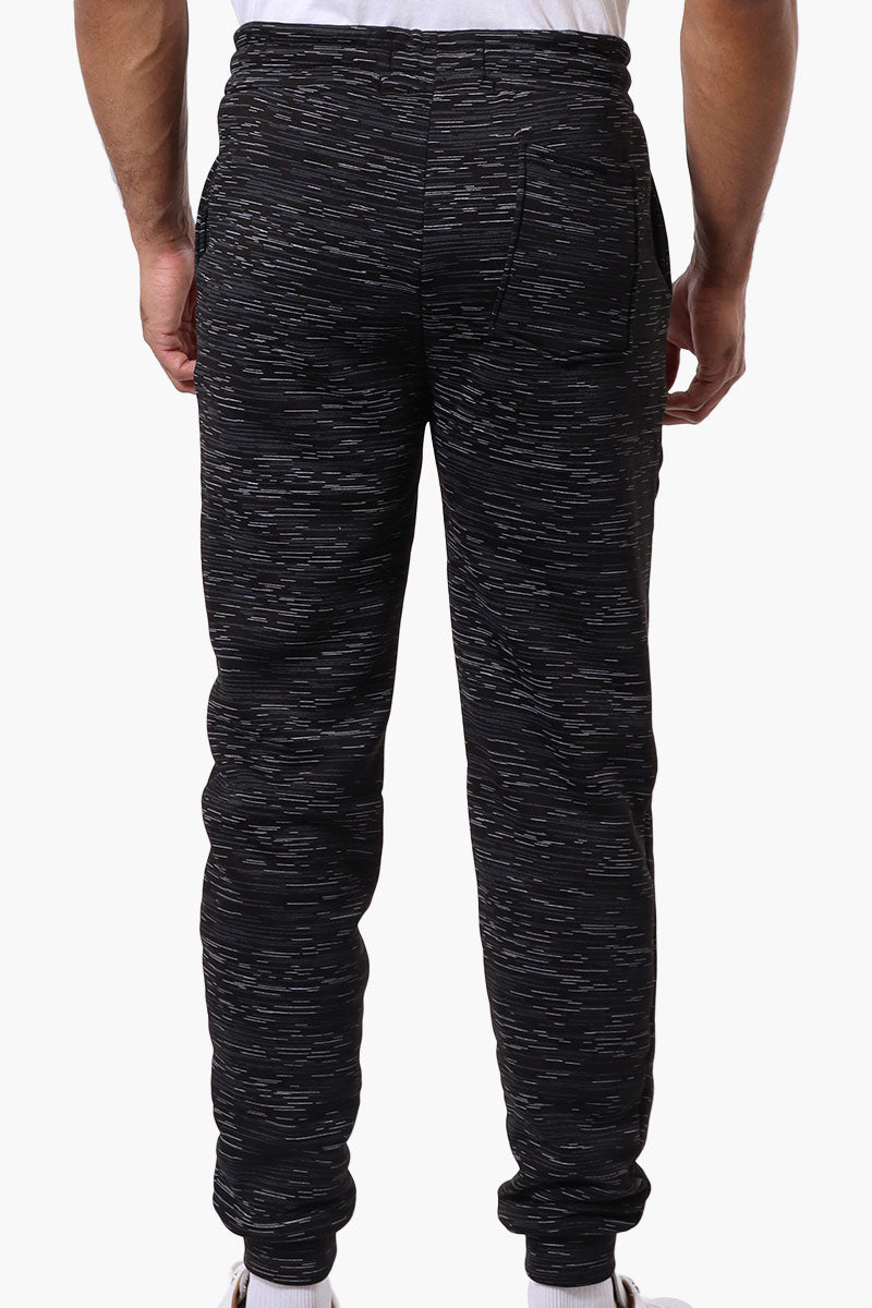 Canada Weather Gear Patterned Tie Waist Joggers - Black - Mens Joggers & Sweatpants - International Clothiers