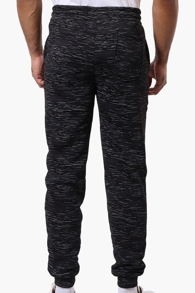 Canada Weather Gear Patterned Tie Waist Joggers - Black - Mens Joggers & Sweatpants - International Clothiers