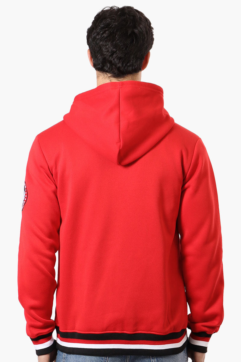 Canada Weather Gear Chest Logo Zip Up Hoodie - Red - Mens Hoodies & Sweatshirts - International Clothiers