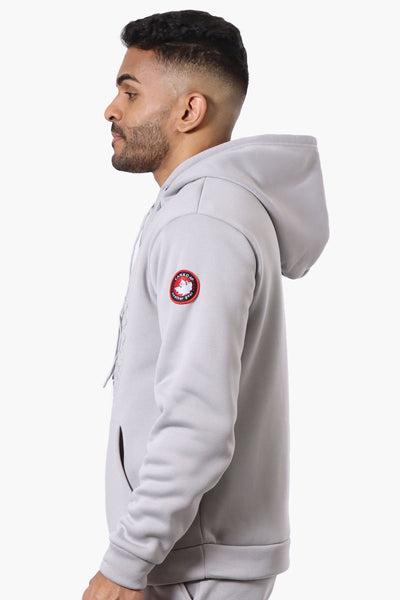 Canada Weather Gear Solid Embossed Logo Hoodie - Grey - Mens Hoodies & Sweatshirts - International Clothiers