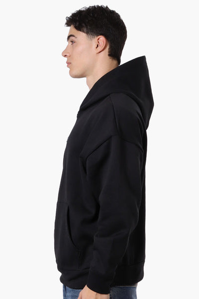 Essentials By Drill Box Logo Fleece Hoodie - Black - Mens Hoodies & Sweatshirts - International Clothiers