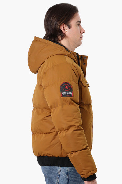 Super Triple Goose 4 Pocket Bomber Jacket - Brown - Mens Bomber Jackets - International Clothiers