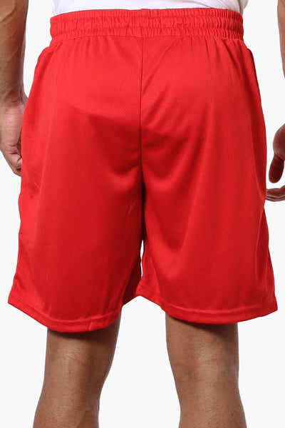 Mecca Side Stripe Mesh Shorts - Red - Mens Shorts & Capris - International Clothiers