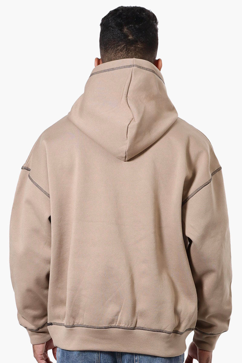 Saints Studio Social Club Print Hoodie - Taupe - Mens Hoodies & Sweatshirts - International Clothiers