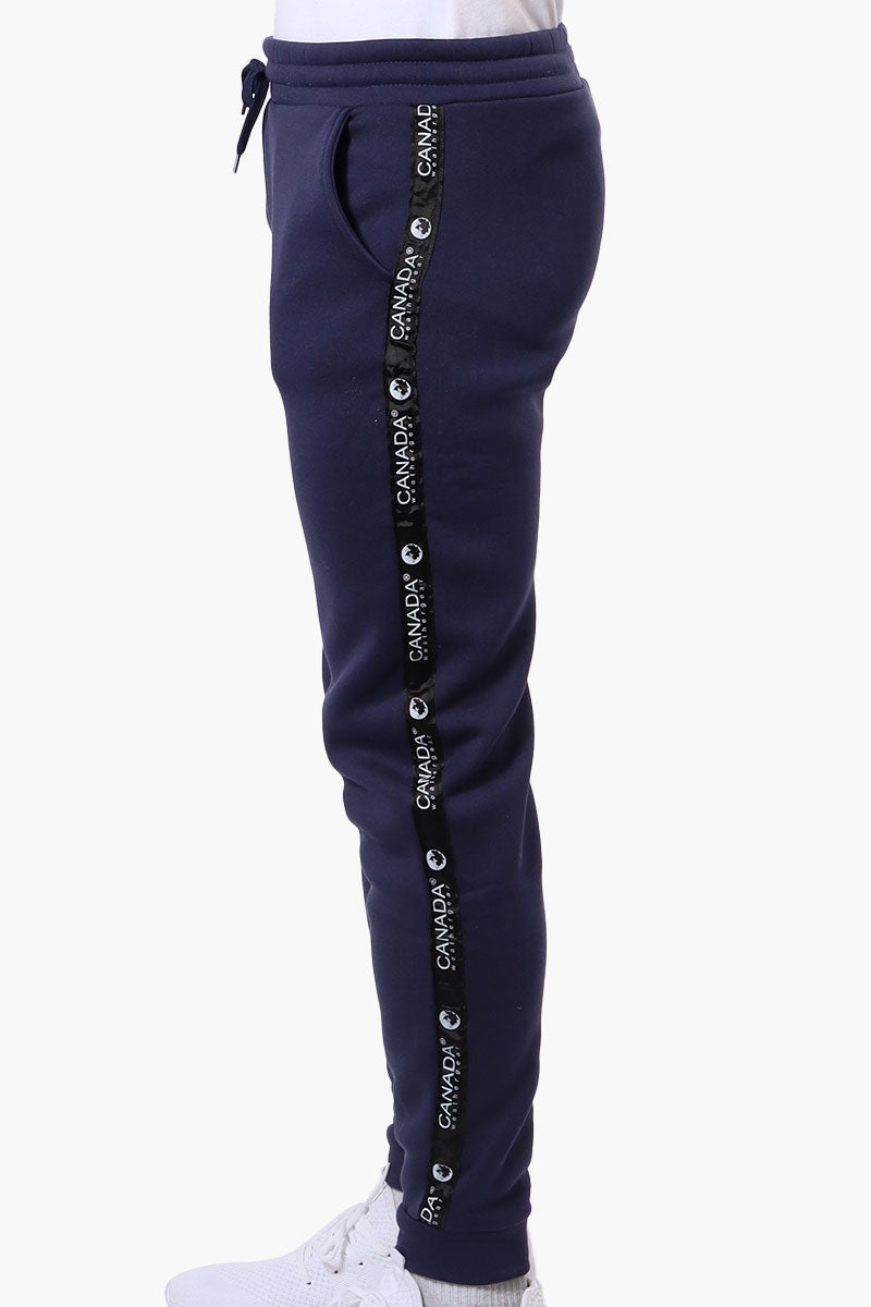 Canada Weather Gear Side Detail Tie Waist Joggers - Navy - Mens Joggers & Sweatpants - International Clothiers